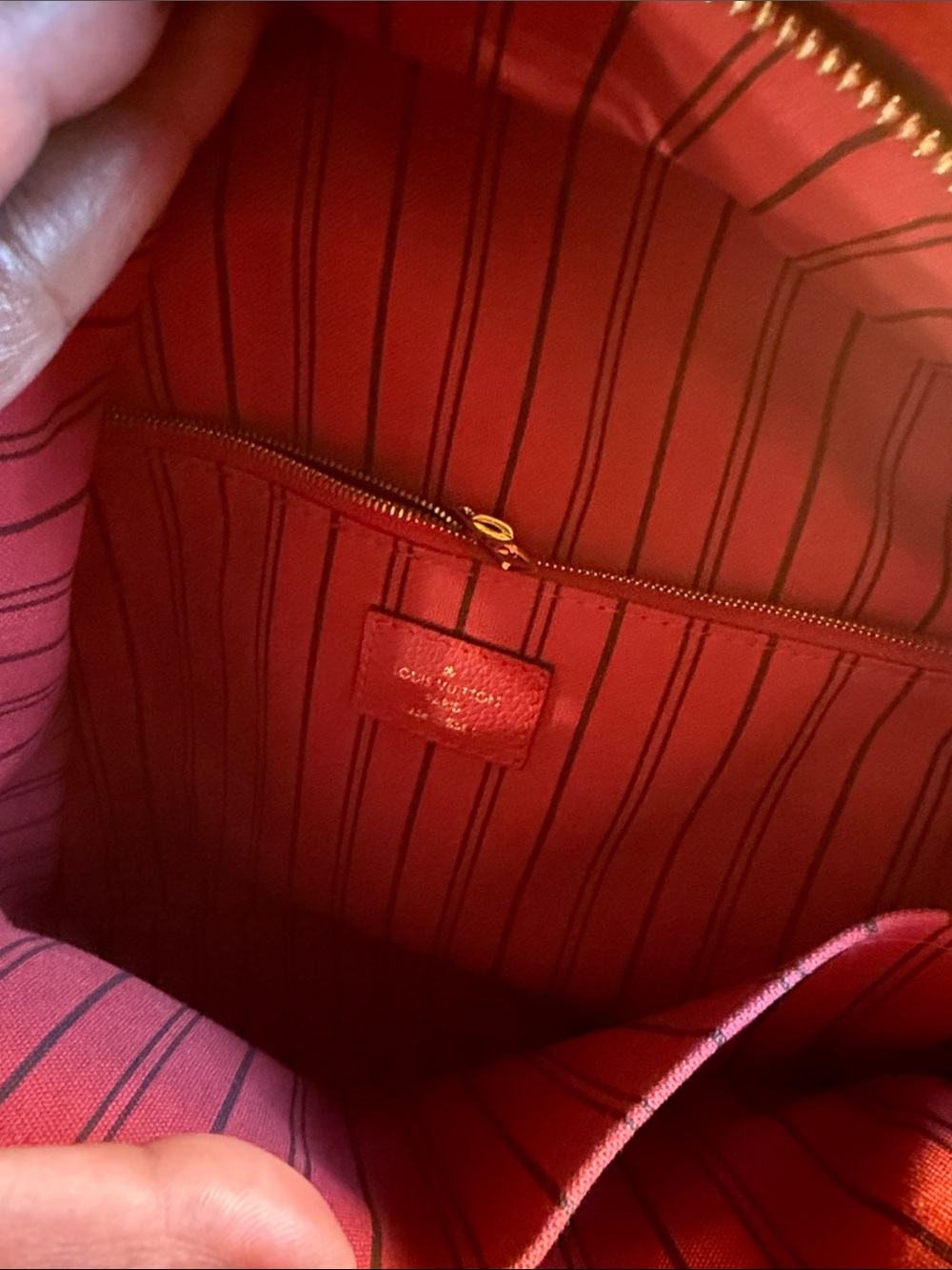 Louis Vuitton Red Monogram Mini Backpack with Gold Hardware - Picture 3 of 5